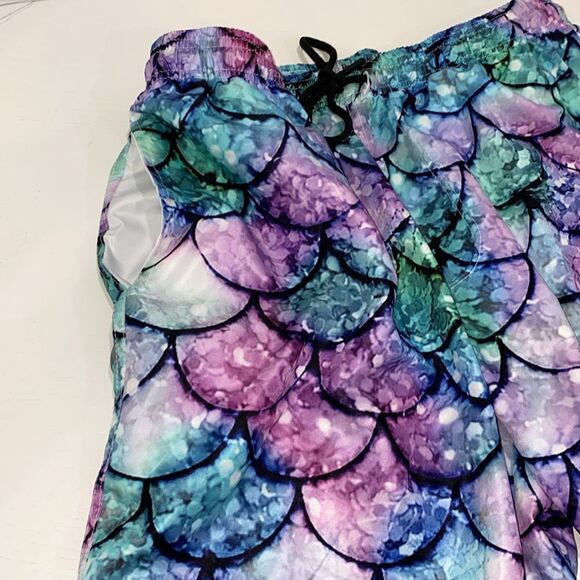 Bonlor Mens Swim Trunks Fish Scale Board Shorts Mesh Lining Beach Swim Shorts - Picture 11 of 16